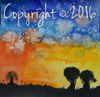 Watercolors painting